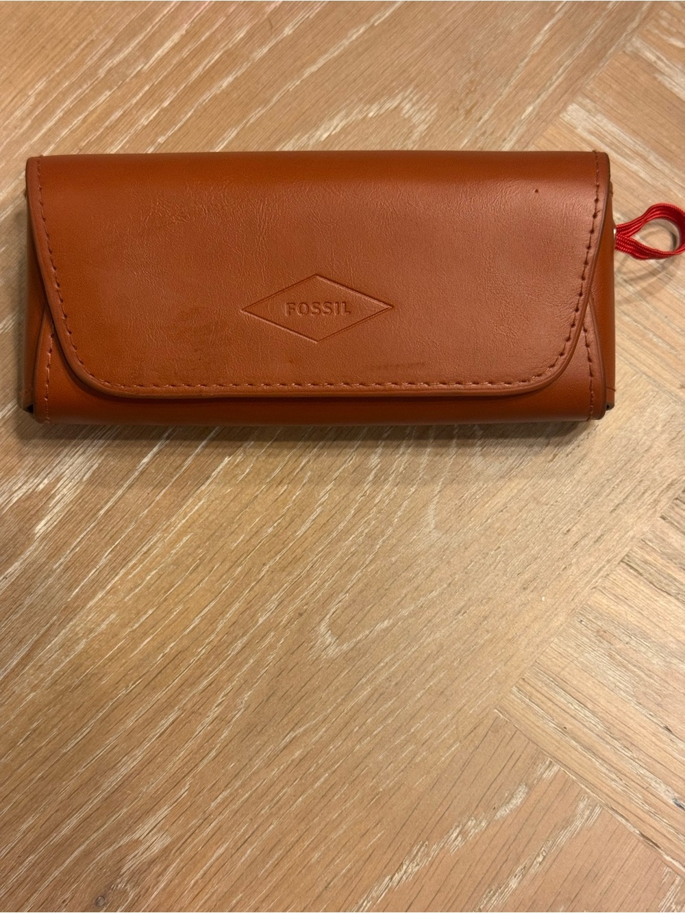 Fossil Tan Leather Sunglasses Pouch